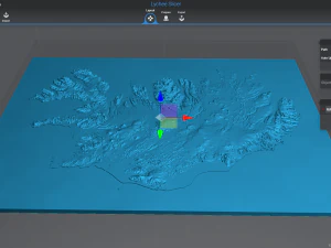 Iceland STL 3D Print Model