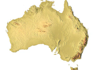 Australien STL 3D Druckmodell