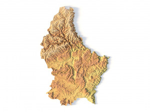 Luxembourg STL 3Dプリントモデル
