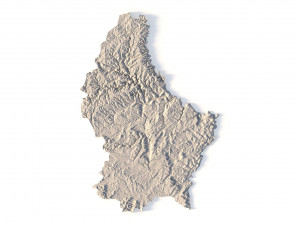Luxembourg STL 3Dプリントモデル