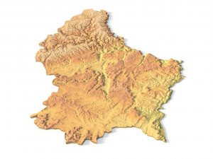 Luxembourg STL 3Dプリントモデル