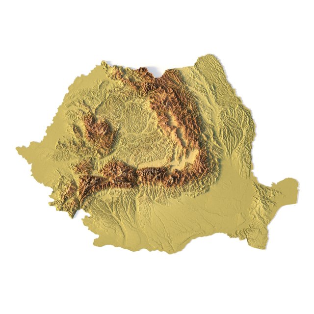 Romania STL 3D Принт Модель .c4d .max .obj .3ds .fbx .stl .blend 