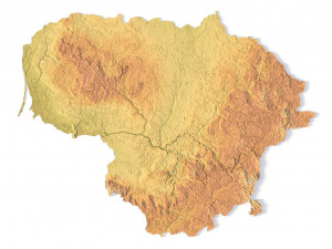 Lithuania STL 3D-printmodel