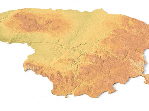 Lithuania STL 3D-printmodel