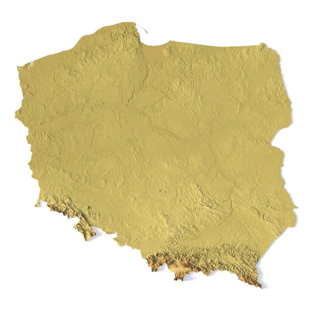 Poland STL Modello di stampa 3D .c4d .max .obj .3ds .fbx .stl .blend
