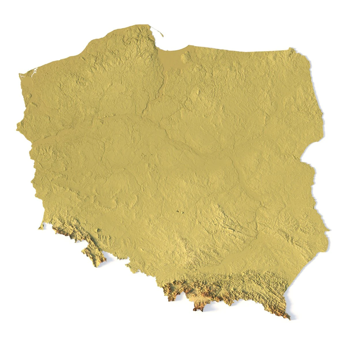 Poland STL 3D Print Model .c4d .max .obj .3ds .fbx .stl .blend