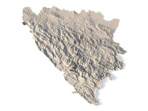 Bosnia and Herzegovina STL 3D Print Model