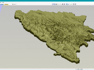 Bosnia and Herzegovina STL 3D Baskı Modeli