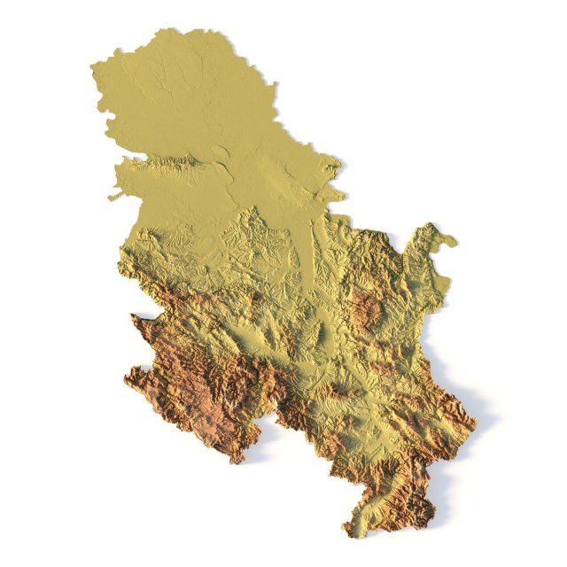 Serbia STL Model Cetak 3D .c4d .max .obj .3ds .fbx .stl .blend