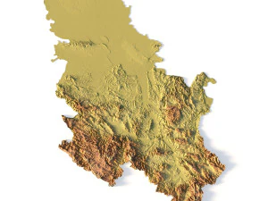 セルビア STL 3Dプリントモデル