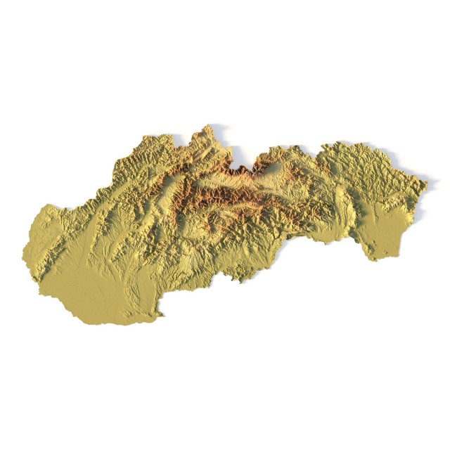 Slovakia STL 3D Baskı Modeli .c4d .max .obj .3ds .fbx .stl .blend 