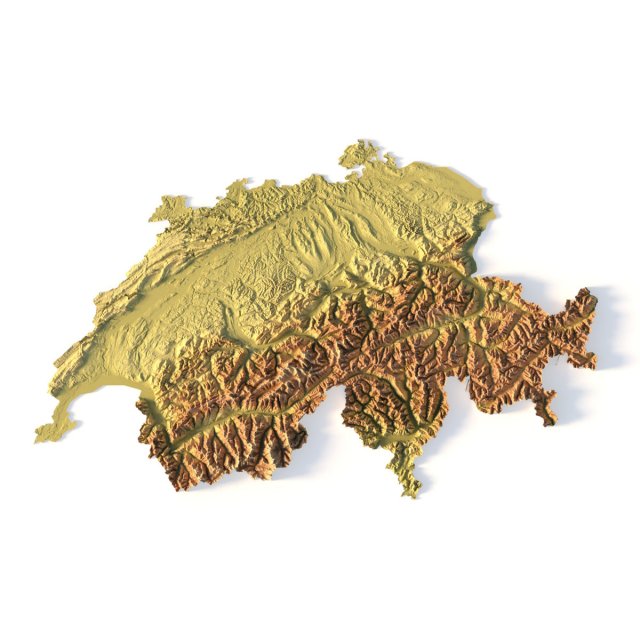 Switzerland STL Model Cetak 3D .c4d .max .obj .3ds .fbx .stl .blend 