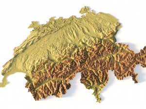 Switzerland STL Model Cetak 3D