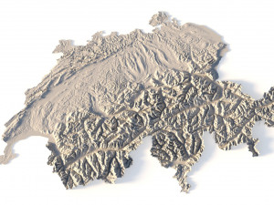 Switzerland STL Model Cetak 3D
