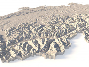Switzerland STL Model Cetak 3D