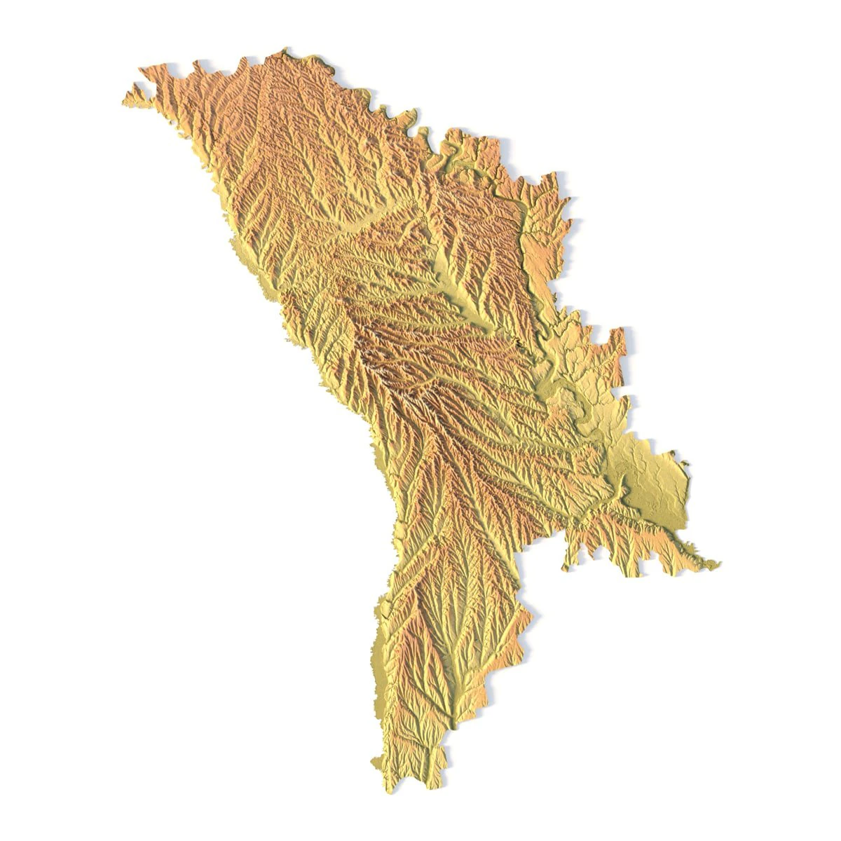 Moldova STL 3D Print Model .c4d .max .obj .3ds .fbx .stl .blend 