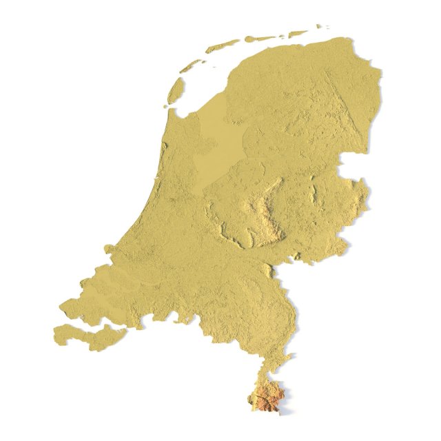 Netherlands STL Modello di stampa 3D .c4d .max .obj .3ds .fbx .stl .blend 