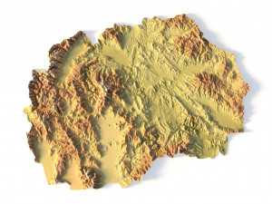 North Macedonia STL 3D Print Model