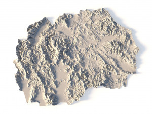 North Macedonia STL Modello di stampa 3D