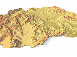 North Macedonia STL Modello di stampa 3D