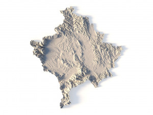 Kosovo STL 3D Print Model