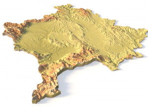 Kosovo STL 3D Print Model
