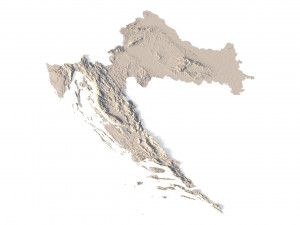 Croatia STL Model Cetak 3D