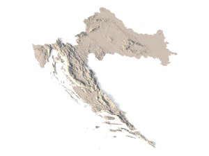 Croatia STL 3D Print Model
