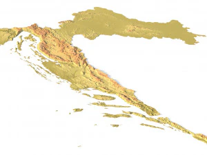 Croatia STL 3D Print Model