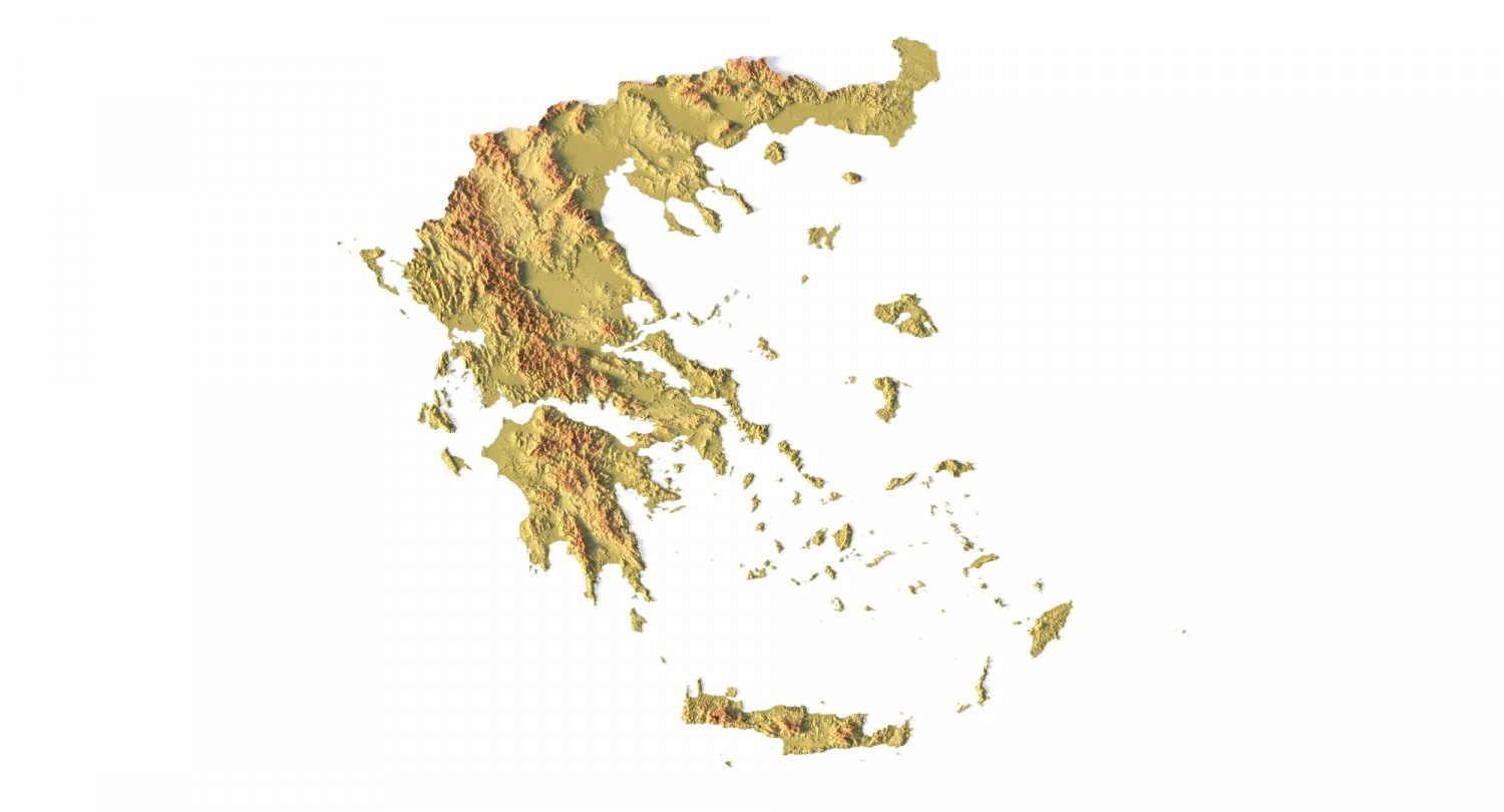 Greece STL 3D Print Model .c4d .max .obj .3ds .fbx .stl .blend 
