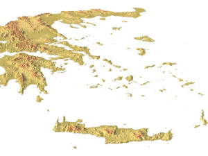 Greece STL 3D Print Model
