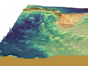 3D relief of the island of Sicily without water C4D FBX OBJ STL 3D Model