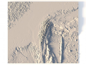 Taiwan 3D relief without water C4D OBJ STL Model 3D