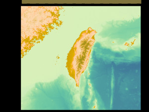 Taiwan 3D relief without water C4D OBJ STL Model 3D