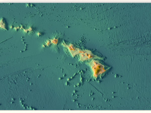 Hawaii 3D relief without water C4D OBJ STL 3D Model