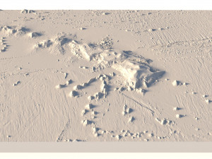 Hawaii 3D relief without water C4D OBJ STL 3D Model
