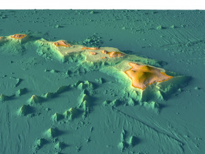 Hawaii 3D relief without water C4D OBJ STL 3D Model