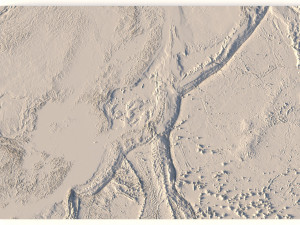 Japan 3D relief without water C4D OBJ STL Model 3D