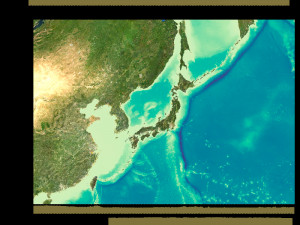 Japan 3D relief without water C4D OBJ STL Model 3D