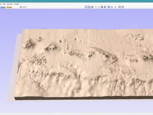 Bali 3D relief without water C4D OBJ STL 3D Model