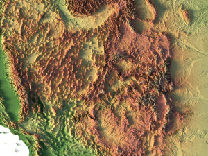 United States 3D relief C4D OBJ STL 3D Модель