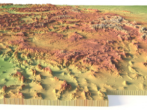 United States 3D relief C4D OBJ STL 3D Модель