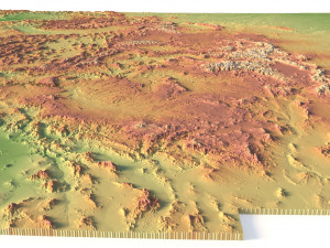United States 3D relief C4D OBJ STL 3D Модель