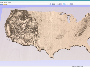 United States 3D relief C4D OBJ STL 3D Модель