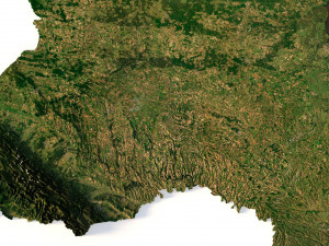 Ukraine 3D relief C4D OBJ STL 3D Модель