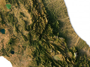 Italy 3D relief C4D OBJ STL Model 3D