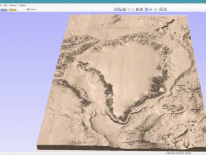 Greenland without water 3D relief C4D STL 3D Model