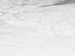 Greenland without water 3D relief C4D STL 3D 모델
