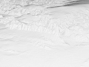 Greenland without water 3D relief C4D STL 3D Model