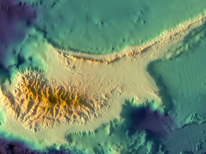 Cyprus relief without water C4D STL Modèle 3D